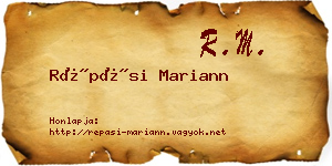 Répási Mariann névjegykártya